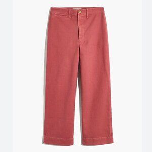 Madewell Ankle Pants in Warm Red